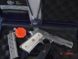 Colt Delta Elite 10MM,fully polished & engraved by Flannery Engraving,faux ivory & original grips,box & manual,awesome 1 of a kind showpiece !! - 1 of 15