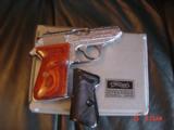 Walther/Interarms PPK/S 380,fully deep hand engraved & polished by Flannery Engraving,Rosewood grips,2 mags,box,& manual, a 1 of a kind work of art !! - 9 of 15