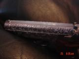 Walther/Interarms PPK/S 380,fully deep hand engraved & polished by Flannery Engraving,Rosewood grips,2 mags,box,& manual, a 1 of a kind work of art !! - 10 of 15