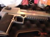 Magnum Research Desert Eagle 50AE,6",rare all solid satin & mat stainless model with built in COMP.,never fired,box & all papers,a great lhand ca - 6 of 15