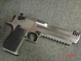 Magnum Research Desert Eagle 50AE,6",rare all solid satin & mat stainless model with built in COMP.,never fired,box & all papers,a great lhand ca - 15 of 15