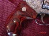 Smith & Wesson 60-14,357mag,2.125", fully deep hand engraved & polished,by Flannery Engraving,Rosewood grips,never fired,box & papers,certificate - 4 of 15