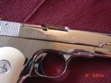 Colt 1908 Hammerless, 380 auto,fully refinished in bright mirror nickel,bonded Ivory grips,made 1926, 90 years old. done in Nov 2016,awesome showpiece - 2 of 15