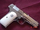 Colt 1908 Hammerless, 380 auto,fully refinished in bright mirror nickel,bonded Ivory grips,made 1926, 90 years old. done in Nov 2016,awesome showpiece - 15 of 15