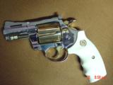 Colt Diamondback rare 2 1/2", 38 Special,fully refinished in bright nickel & 24K gold,bonded ivory grips, made 1975,redone in Nov.2016- a work of - 15 of 15