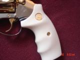 Colt Diamondback rare 2 1/2", 38 Special,fully refinished in bright nickel & 24K gold,bonded ivory grips, made 1975,redone in Nov.2016- a work of - 2 of 15