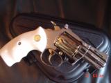 Colt Diamondback rare 2 1/2", 38 Special,fully refinished in bright nickel & 24K gold,bonded ivory grips, made 1975,redone in Nov.2016- a work of - 12 of 15