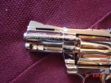 Colt Diamondback rare 2 1/2", 38 Special,fully refinished in bright nickel & 24K gold,bonded ivory grips, made 1975,redone in Nov.2016- a work of - 4 of 15