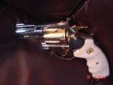 Colt Diamondback rare 2 1/2", 38 Special,fully refinished in bright nickel & 24K gold,bonded ivory grips, made 1975,redone in Nov.2016- a work of - 8 of 15