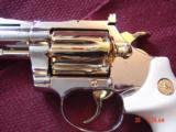 Colt Diamondback rare 2 1/2", 38 Special,fully refinished in bright nickel & 24K gold,bonded ivory grips, made 1975,redone in Nov.2016- a work of - 3 of 15
