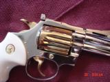Colt Diamondback rare 2 1/2", 38 Special,fully refinished in bright nickel & 24K gold,bonded ivory grips, made 1975,redone in Nov.2016- a work of - 6 of 15
