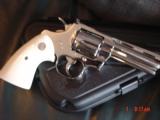 Colt Python 4",made 1969,fully refinished in bright nickel in Nov 2016,bonded ivory grips,357 magnum- a real showpiece 47 years old !! - 10 of 15