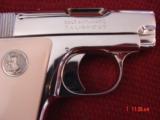 Colt 1908 Vest Pocket,25 caliber,fully refinished in bright nickel-done in Nov 2016,bonded ivory grips,made in 1923-awesome showpiece !! - 5 of 15