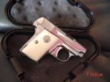 Colt 1908 Vest Pocket,25 caliber,fully refinished in bright nickel-done in Nov 2016,bonded ivory grips,made in 1923-awesome showpiece !! - 7 of 15