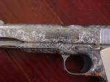 Colt Delta Elite 10mm,fully deep hand engraved & polished by Flannery Engraving,bonded ivory grips,etc.a masterpiece !! box & manual ! - 8 of 15