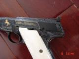 Colt Match Target 22lr,Angelo Bee master engraved,24K gold inlays,real ivory grips,1975,awesome work of art !!Rare !! - 3 of 15