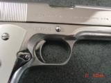 Colt Government 45acp,Fully refinished in bright & mat nickel,real ivory grips,holster,made in 1967,awesome showpiece - 5 of 15