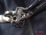 Smith & Wesson 19-4,4" 357,refinished in bright nickel in 2016,bonded ivory grips,pinned,combat magnum-1977-1981,awesome showpiece !! - 12 of 15