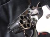 Smith & Wesson 19-4,4" 357,refinished in bright nickel in 2016,bonded ivory grips,pinned,combat magnum-1977-1981,awesome showpiece !! - 11 of 15