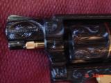 Smith & Wesson 10-5,rare 2" barrel,fully deep hand engraved with 24K gold accents by Flannery engraving,Pearlite grips,circa 1960's-a true wo - 12 of 15