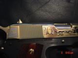 Colt 1911,45,2nd Amendment Tribute,Founding Fathers,#475 of 500,24k plated slide,master engraved by A&A Engraving ,rare showpiece,unreal engraving !! - 3 of 15