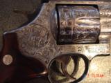 Smith & Wesson 629-6,44mag,5" barrel,fully polished & engraved by Flannery Engraving,Rosewood grips,never fired,1 of a kind work of art !! - 3 of 15