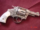 Colt Detective Special,3" 38SPL,nickel plated & fully master engraved by Bob Valade, real MOP grips,19awesome showpiece with minor wear-1 of a ki - 5 of 15