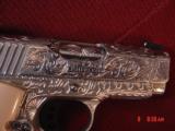 Colt Defender 3",45ACP,fully deep hand engraved & polished by Flannery Engraving,bonded ivory & regular grips,2 mags,box,a work of art ! 1 of a k - 6 of 15