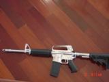 Punisher Tactical PT-15,triple chrome plated,16" barrel,adj,stock & rear site,multi caliber-finally an AR with bling ! 1 of a kind !! - 1 of 15