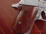 Walther PPK 380,Master engraved & signed by Ken Smith,2 mags,Rosewood grips,case,& way nicer engraving in person-awesome showpiece !! - 4 of 15