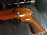 Anschutz Exemplar 10" barrel, 22 LR, Leupold pistol scope, 3-5 round magazines, beautiful wood stock,light trigger,very accurate & quite rare now - 2 of 15