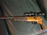Anschutz Exemplar 10" barrel, 22 LR, Leupold pistol scope, 3-5 round magazines, beautiful wood stock,light trigger,very accurate & quite rare now - 6 of 15