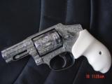 Smith & Wesson 640-3,2"barrel,357 mag.,fully deep hand engraved & polished by Flannery Engraving,,bonded ivory grips,1 of a kind work of art, NIB - 15 of 15