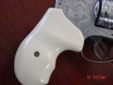 Smith & Wesson 640-3,2"barrel,357 mag.,fully deep hand engraved & polished by Flannery Engraving,,bonded ivory grips,1 of a kind work of art, NIB - 2 of 15