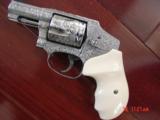 Smith & Wesson 640-3,2"barrel,357 mag.,fully deep hand engraved & polished by Flannery Engraving,,bonded ivory grips,1 of a kind work of art, NIB - 5 of 15