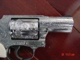 Smith & Wesson 640-3,2"barrel,357 mag.,fully deep hand engraved & polished by Flannery Engraving,,bonded ivory grips,1 of a kind work of art, NIB - 4 of 15