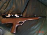 Wichita Silhouette pistol 15" barrel;,308 Win.,walnut stock,thumbrest,Leupold scope & rear peephole site,hair trigger,like new,& very rare indeed - 7 of 15