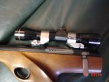 Wichita Silhouette pistol 15" barrel;,308 Win.,walnut stock,thumbrest,Leupold scope & rear peephole site,hair trigger,like new,& very rare indeed - 6 of 15