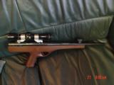 Wichita Silhouette pistol 15" barrel;,308 Win.,walnut stock,thumbrest,Leupold scope & rear peephole site,hair trigger,like new,& very rare indeed - 3 of 15