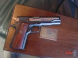 Colt 1911,series 70,U.S.Customs Special Agent commemorative,with badge,fitted wood case,gold engraving & #273,unfired,1789 to 1989-awesome !! - 5 of 15