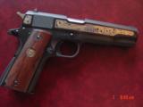 Colt 1911,series 70,U.S.Customs Special Agent commemorative,with badge,fitted wood case,gold engraving & #273,unfired,1789 to 1989-awesome !! - 11 of 15