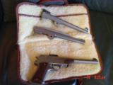 Wichita International Pistol,3 barrel set.10" barrels,7mm Int-R with brass & die,32 H&R mag,& 22LR,break open single shot.very accurate,nice case - 7 of 15