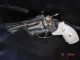 Colt Diamondback,2 1/2",38SPL,fully refinished in bright nickel with gold accents,bonded ivory grips,made 1978,awesome showpiece !! - 14 of 15