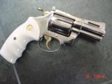 Colt Diamondback,2 1/2",38SPL,fully refinished in bright nickel with gold accents,bonded ivory grips,made 1978,awesome showpiece !! - 13 of 15