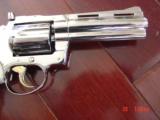 Colt Diamondback,4"38spl,1968,fully refinished in bright nickel with 24k gold accents,bonded ivory grips,just finished,awesome showpiece !! - 3 of 15