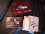North American Arms-rare Talo King & Queen of hearts,gold engraved set,in fitted wood case,custom grips,all papers etc.NIB,made 2010,awesome pair !! - 14 of 15