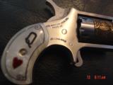 North American Arms-rare Talo King & Queen of hearts,gold engraved set,in fitted wood case,custom grips,all papers etc.NIB,made 2010,awesome pair !! - 2 of 15