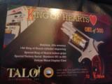 North American Arms-rare Talo King & Queen of hearts,gold engraved set,in fitted wood case,custom grips,all papers etc.NIB,made 2010,awesome pair !! - 10 of 15