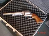 North American Arms RARE 450 Magnum Express,7 1/2",stainless,wood grips,looks like new,heavy aluminum case !! - 3 of 15