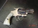 Colt Cobra 2" barrel,1978,bright mirror nickel,Pearlie grips,38 Special,looks like new-awesome showpiece !! - 15 of 15